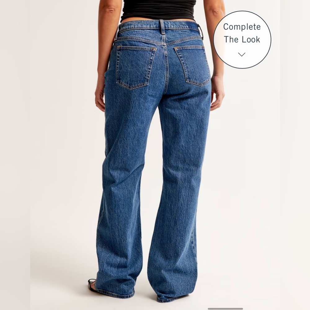 Abercrombie & Fitch baggy low rise curve love jeans